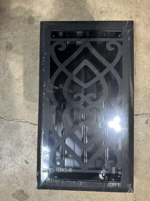 Black Victorian Adjustable Floor Vent Covers~ New