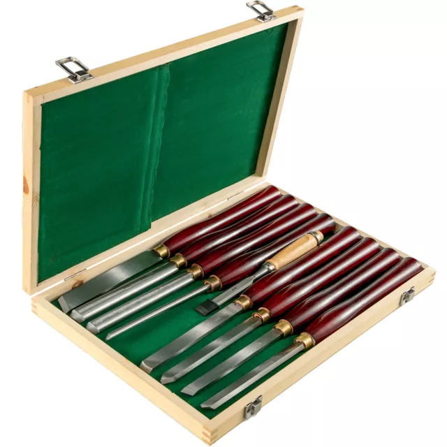 VEVOR 8Pcs HSS Wood Lathe Carving Set Wood Turning Chisels Gouge Parting Tool