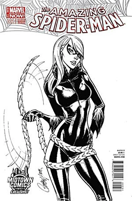 Amazing Spider-Man 2 Vol 3 Midtown J Scott Campbell Sketch Variant Black Cat