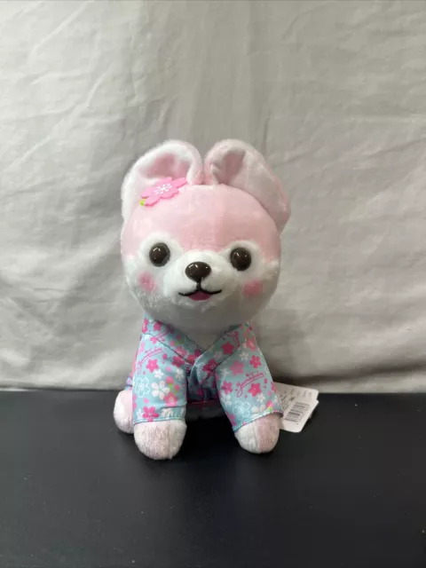 YumeTwins Amuse Mameshiba Pink Shiba Inu Puppy Dog Kawaii Plush Kimono