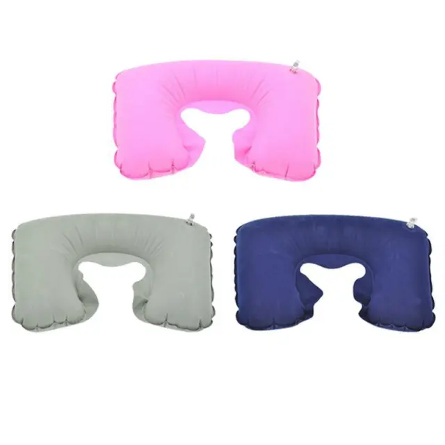 Inflatable Portable Headrest Soft Air Cushion U Shaped Travel Pillow Neck Pillow