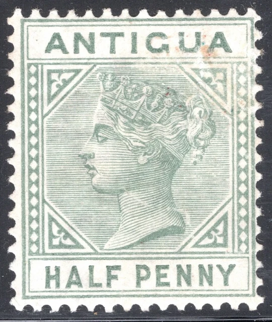 Antigua Stamp Scott #12, 1/2p, Green, OG, MNH, SCV$5.00