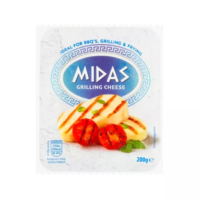 Midas Halloumi Grill Cheese 200G   1/2/4/6/8/10/12/14/16/18/20/22