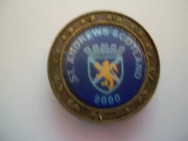 St Andrews Scotland 2000 golf ball marker