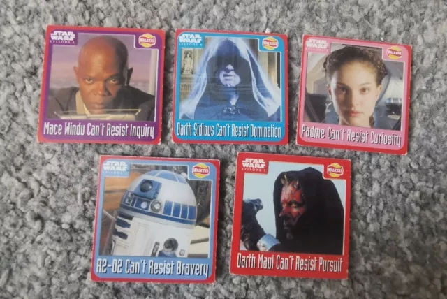 Walkers 1999 Star Wars Episode 1 Scratch Cards: Can You Resist? Cards