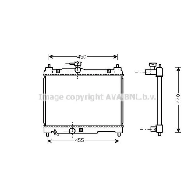 Radiatore raffreddamento motore radiatore acqua per Toyota Yaris SCP1_ NLP1_ NCP1_