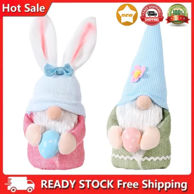 Easter Bunny Cloth Gnomes with Rabbit Ears Household Holiday Table Figures