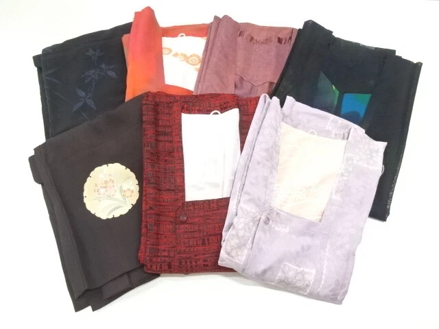 40786# Japanese Kimono / Antique Haori & Coat / 7 Pics