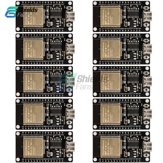 1-10PCS ESP32 WROOM-32 Type C CH340C Development Board Dual Core WiFi Bluetooth