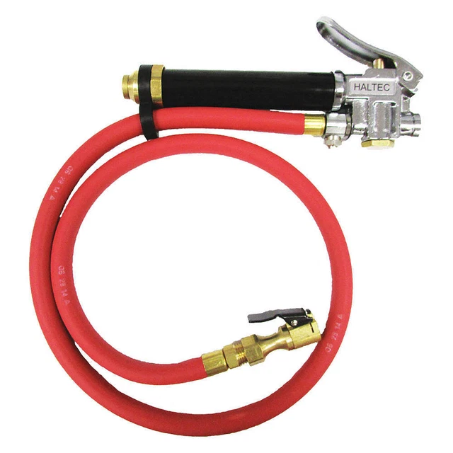 HALTEC I-405-6M Inflator Gauge,10 to 120 psi,6 ft.