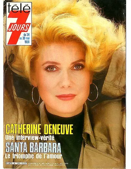 Couverture de magazine Coverage Télé 7jours Catherine Deneuve