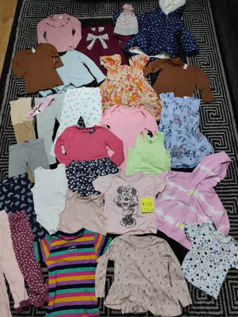 #174💜 Huge Bundle Of Girls Clothes 2-3years GEORGE NEXT PRIMARK M&S DISNEY H&M