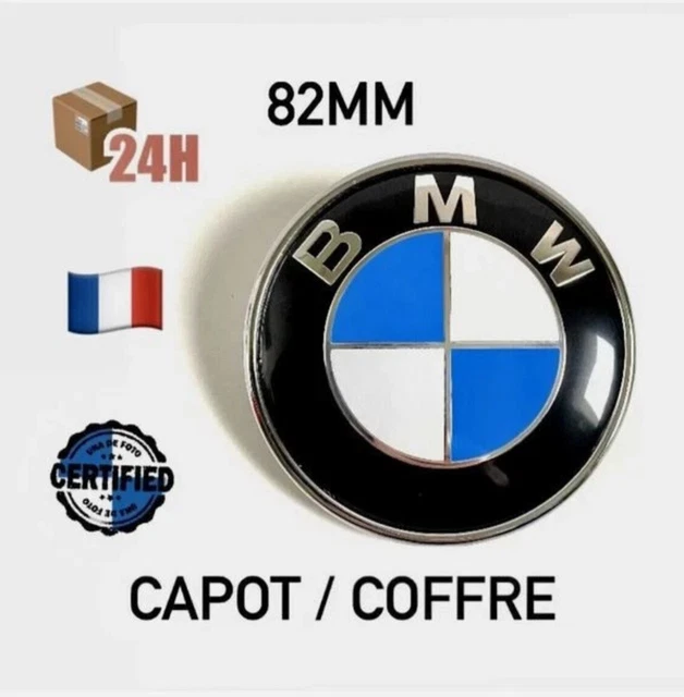 Biomar Labs Emblème BMW Capot/Coffre Crâne Skull 82 Mm - Badge Avant/Arrière Compatible 51148132375