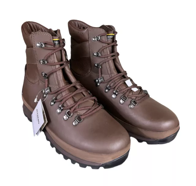 Ex British Army Alt Berg Defender Combat Boots High Liability Male Brown New