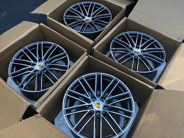 Authentic Porsche 911 991 .2 2017 - 2019 Turbo - 20" Turbo 4 Wheels Rims Caps