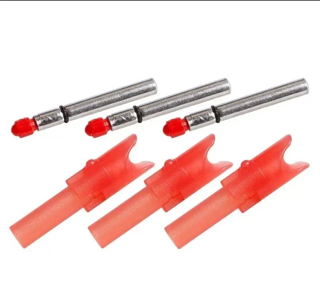 TenPoint Crossbow Alpha-Brite &  Wicked Ridge Lighted Nock System 3 Pack Red New