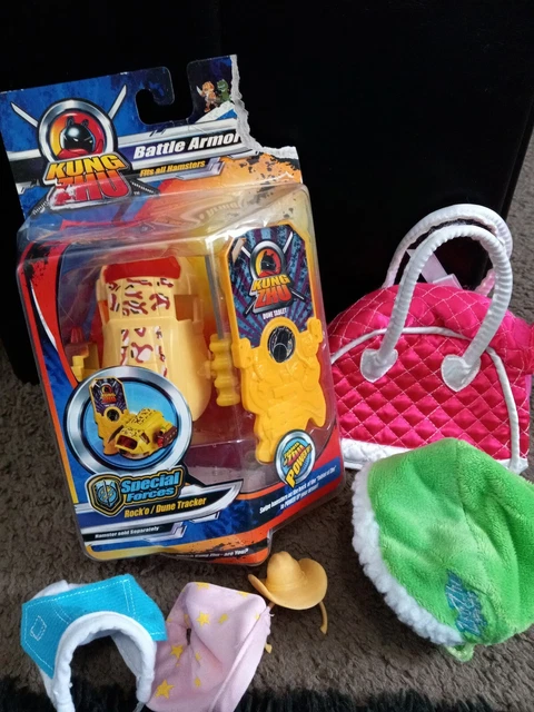zhu zhu battle armor yellow outfit cowboy hat accessories lot