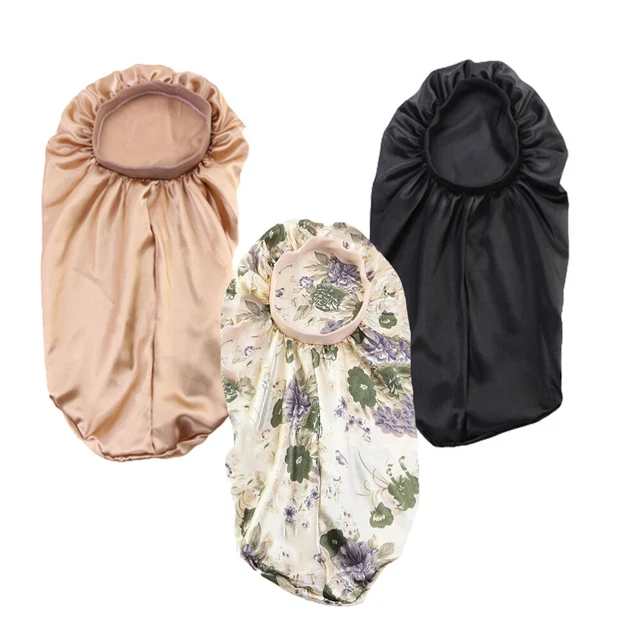 3 Pcs Silk Hair Bonnet Satin Bonnet Cap Satin Hat Women's Hats