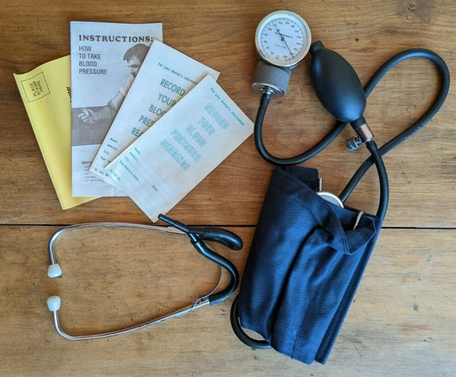 Vintage Sphygmomanometer Aneroid Blood Pressure Cuff