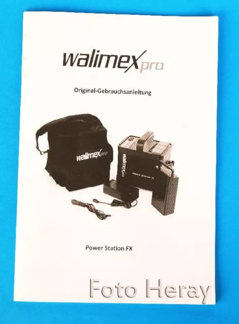 Walimex Pro Power Station FX originale Anleitung deutsch & english 03633