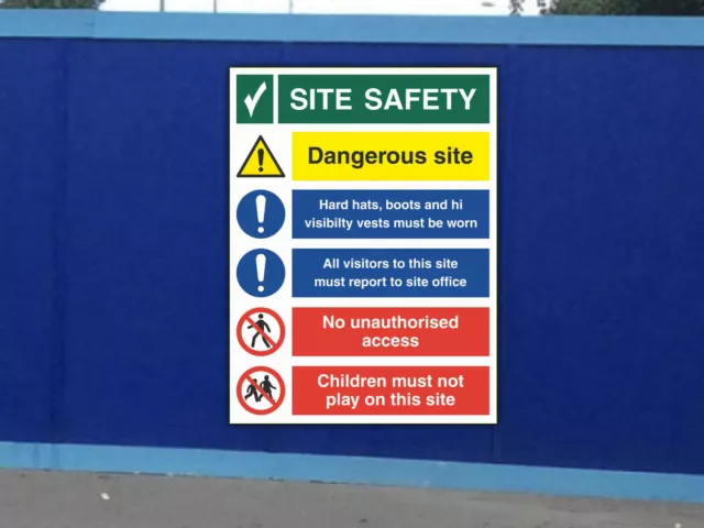 Construction Site Safety Signage   3mm Foamex Plastic Sign - Building - SS3