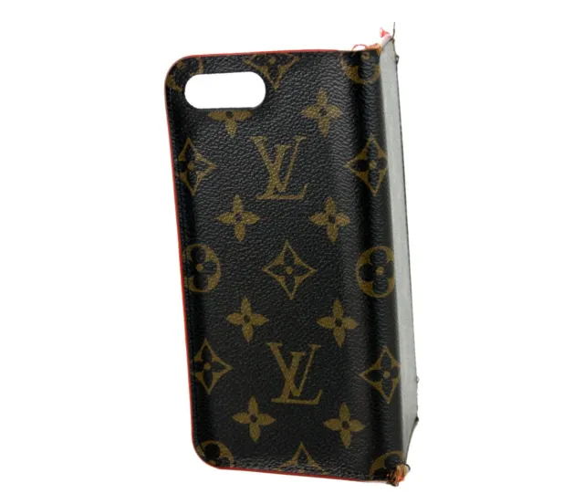 Louis Vuitton Monogram Brown Leather Apple iPhone 7+Accessories Phone Case Spain