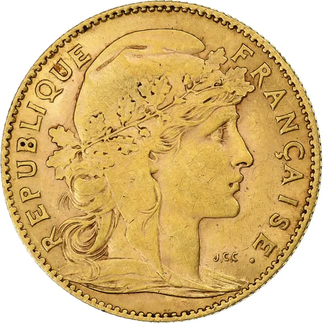 [#1211733] France, 10 Francs, Marianne, 1910, Paris, Gold, AU, Gadoury:1017, KM: