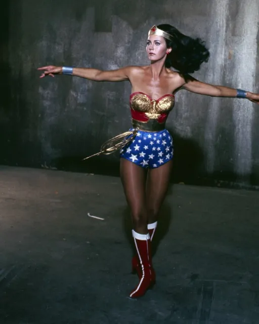 Wonder Woman Lynda Carter twirling in costume 24x36 Poster