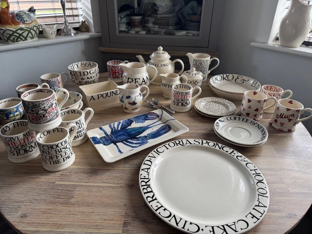 EMMA BRIDGEWATER ENAMEL COOKWARE CHINA Various pieces