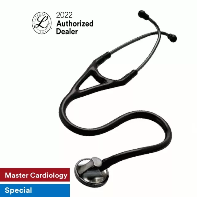 3M Littmann Master Cardiology Stethoscope 2176 - Black tube & Black Chestpiece
