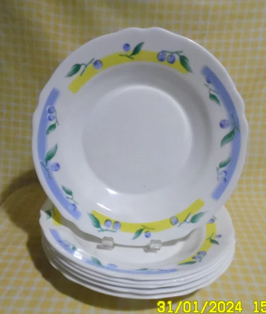 Assiette plate 24cm Voluta Green Luminarc - Lot de 6 - Maison