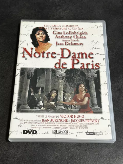 NOTRE DAME DE PARIS DVD GINA LOLLOBRIGIDA Anthony QUINN JEAN DELANNOY