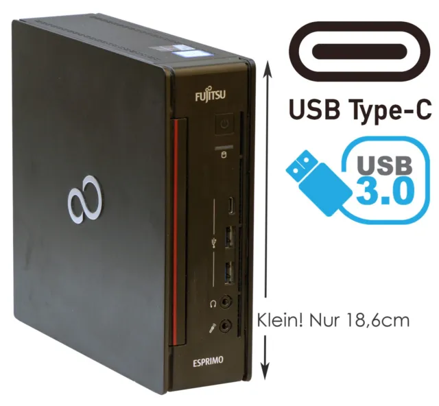 Mini Computer Q957 8GB DDR4 128GB WITH 2 SSD Usb-C 3.0 For Internet Windows 10