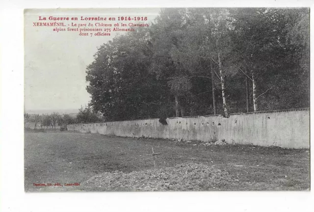 54 Xermamenil Le Parc Du Chateau War 1914