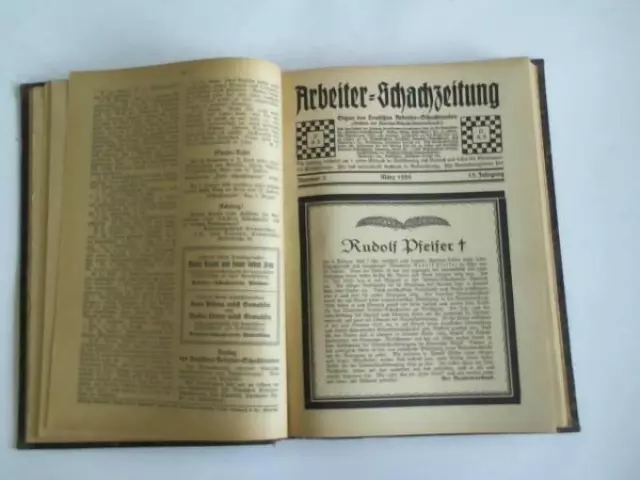 Arbeiter-Schachzeitung. 12 Hefte in 1 Band