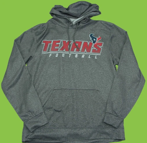 ** Felpa Con Cappuccio Activewear Da Uomo Majestic Houston Texans Taglia M Escl