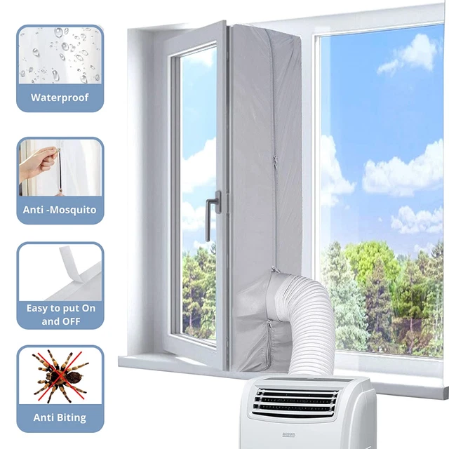 KafooStore Joint de Fenêtre 400 CM, Kit Calfeutrage Climatiseur, Tissu de...