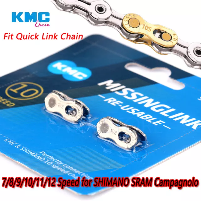 KMC 6 7 8 9 10 11 12 Speed Missing Link For Shimano SRAM Quick Link Chain 2Pairs