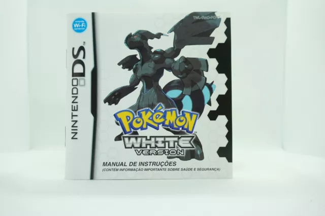 Pokemon White Edition Portuguese Nintendo DS Booklet Instrucoes NO GAME Manual