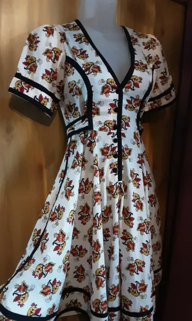 KATE MOSS Topshop Gorgeous Tea Dress Size 12 iconic Floral rare 39.99 PicClick UK