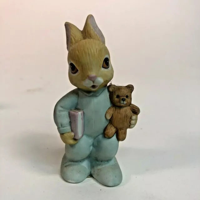 VINTAGE Homco #1466 Baby Bunny Rabbits Porcelain Figurines SET OF 3