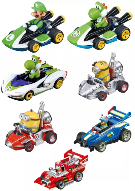 Carrera Go "Minions / Paw Patrol / Mario Kart" - Autos nach Wahl NEU mit OVP