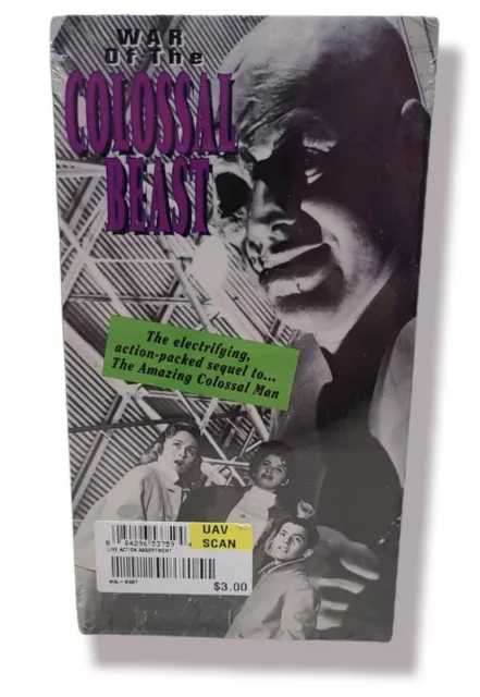 War of the Colossal Beast (VHS) Horror Scifi Classic! Bert I. Gordon *SEALED*