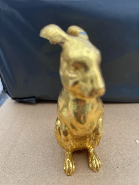 RISIS 24K GOLD Plated Rabbit Figurine Singapore Zodiac Collection