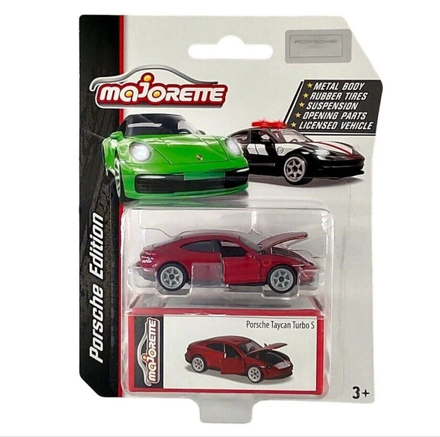 Voiture Jouet Majorette Porsche Deluxe - Série Collector - 1 Modèle Aléatoire Parmi 6 - Die-Cast Avec Roues Libres