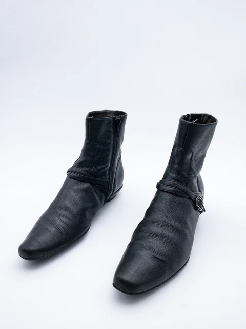 Bottines AGL Attilio Giusti Leombruni Cuir Noir - Taille 41 - Occasion Comme Neuve