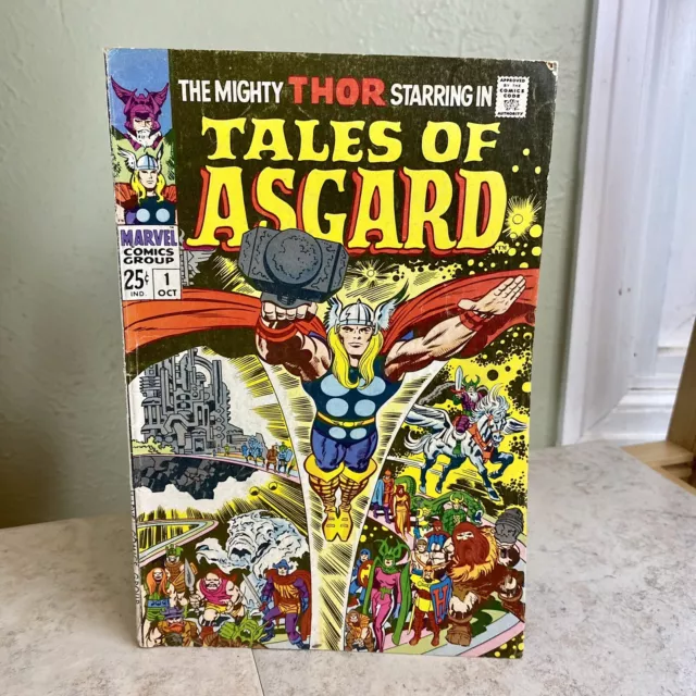 MIGHTY THOR TALES OF ASGARD #1 1968 Solid VG Reprints Collection Backup Features