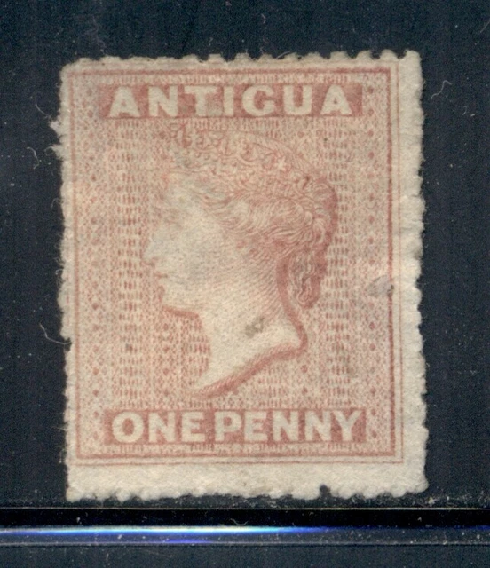 ANTIGUA 3 SG7 Used 1867 1p vermilion QVIC Wmk Star CV$33