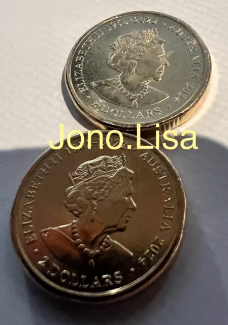 2024 $2 NRL Pair of the Two Dollar coloured coins.  Both $2 Coins 📮Free Post📮 2