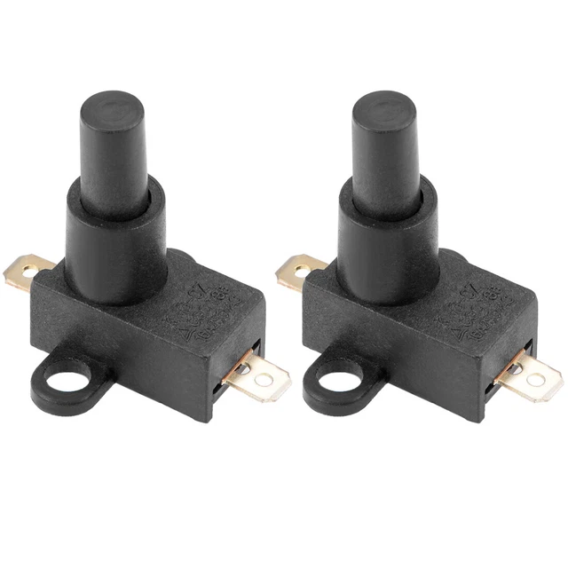 Anti Tilt Switch AC 250V 16A 16mm Push Button for Patio Garden Heaters Fan 2pcs